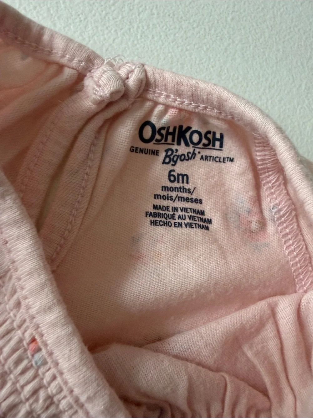 OshKosh B'gosh - Pink Floral Long-Sleeve Bodysuit